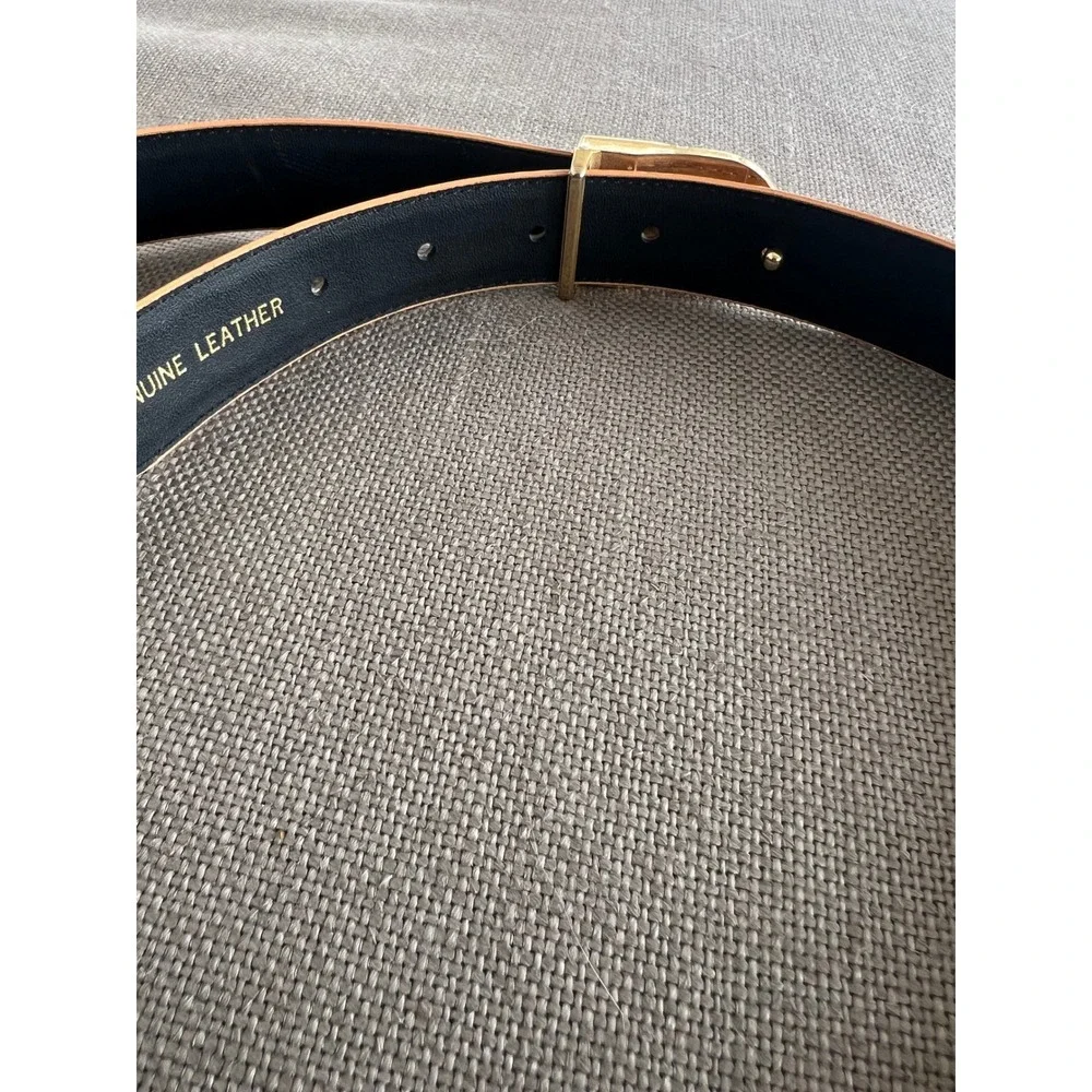 Vintage Genuine Leather Tan Belt 